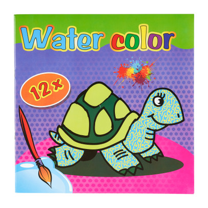 Water kleurboek – schildpad – 22×22 cm