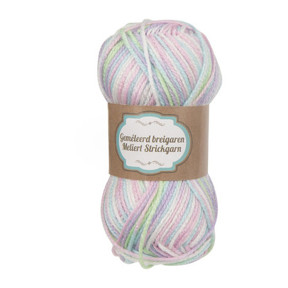 Acrylgaren multicolour pastel