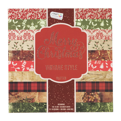 Vellen papier – vintage kerst