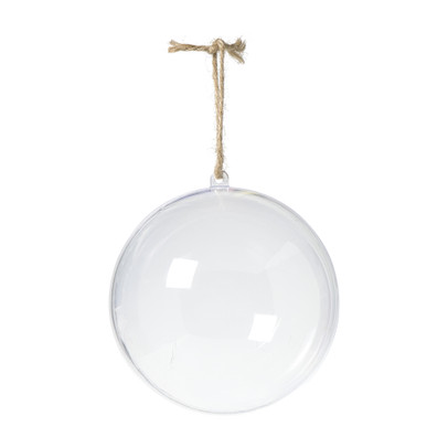 Transparante kerstbal – ø12 cm – set van 2