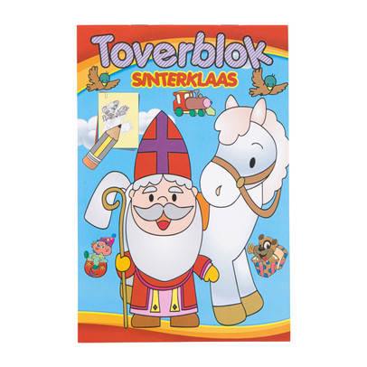 Sint toverblok – multikleur – 14.5×20.5 cm