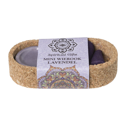 Wierook set – lavendel – kegels met schaaltje