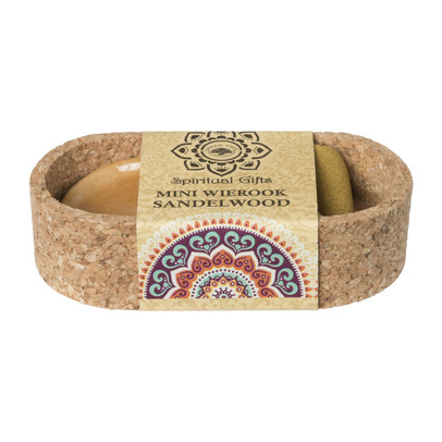 Wierook set  – sandelwood – kegels met schaaltje