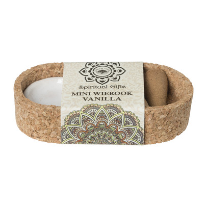 Wierook set – vanille –  kegels met schaaltje