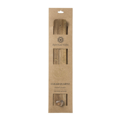 Wierook plank berg kristal – bruin/transparant – 0.3x30x7 cm