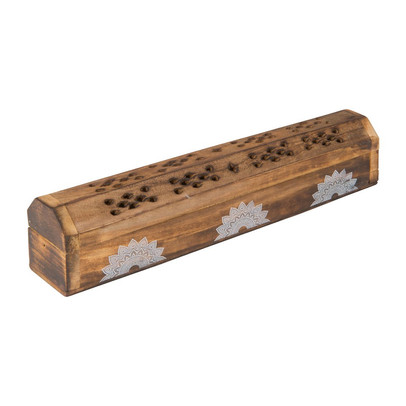 Wierookdoos/brander mandala – hout