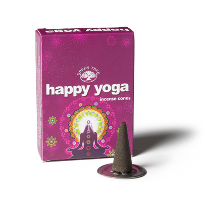 Wierookkegeltjes Happy Yoga – 10 stuks