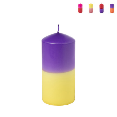Grote dip-dye kaars – diverse varianten – ø6.5×14 cm