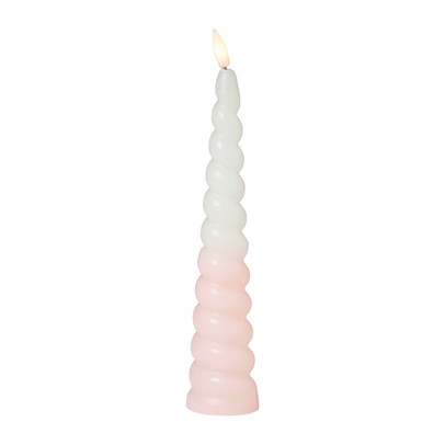 LED dinerkaars swirl – roze – ø5×20 cm