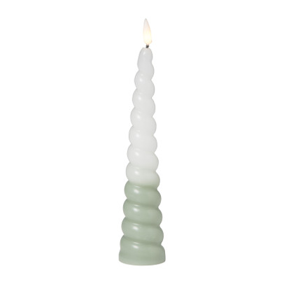 LED dinerkaars swirl – groen – ø5×20 cm