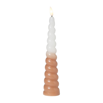 LED dinerkaars swirl – taupe – ø5×20 cm