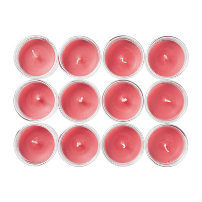 Waxinelicht tray – rood – set van 12