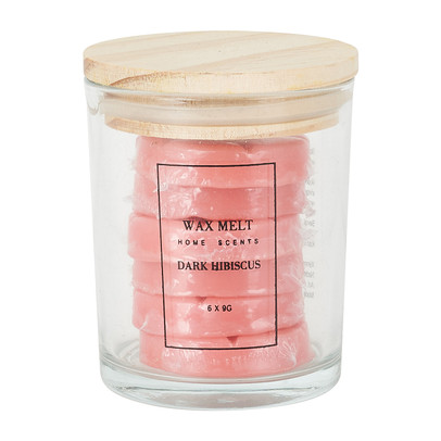 Waxmelts in pot – dark hibiscus – 6 stuks