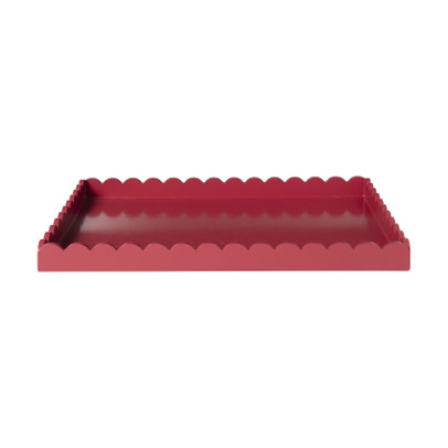 Plateau geschulpt – rood – 3x20x30 cm