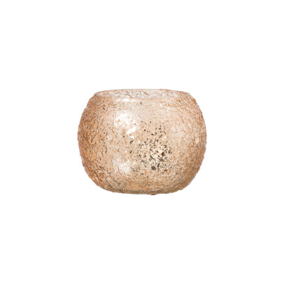 Waxinelichthouder sparkle – bruin – ø9×6.5 cm