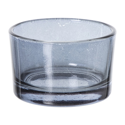 Waxinelichthouder smoked – zwart – ø5×3.2 cm