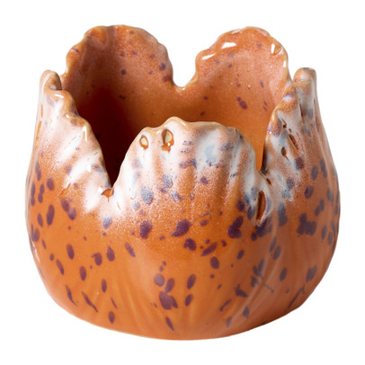 Waxinelichthouder tulp – oranje – ø8.5×6.5 cm