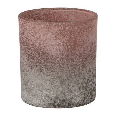 Waxinelichthouder faded klein – roze – ø8×9 cm
