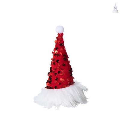 Clip met LED kerstmuts – 12.5 cm – diverse varianten