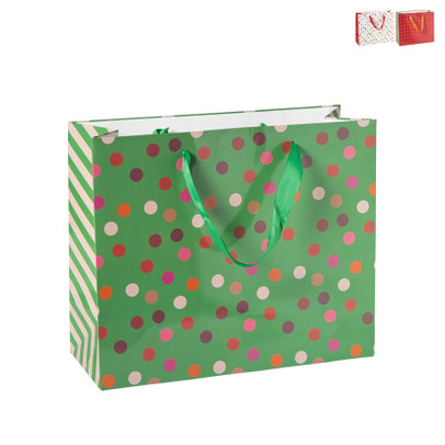 Cadeautas holly jolly maat L – diverse varianten