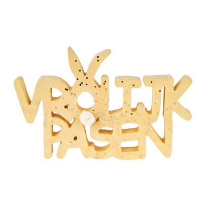 Vrolijk pasen – geel – 24×15 cm