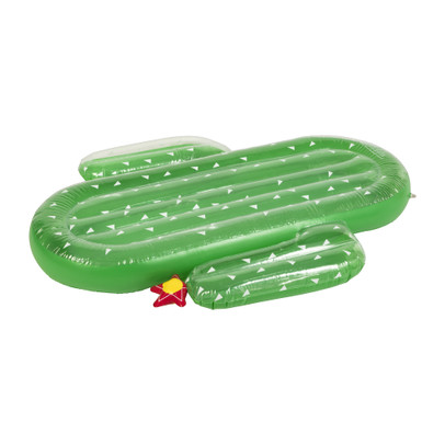 Luchtbed cactus – groen – 180×135 cm