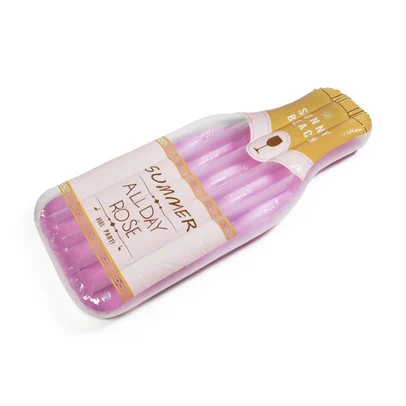 Luchtbed fles rosé – roze – 196×76 cm