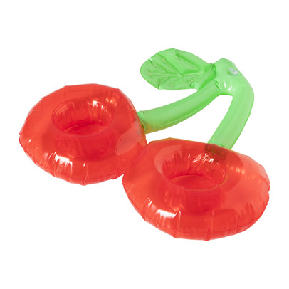 Drinkhouder cherry – rood/groen – 19 cm