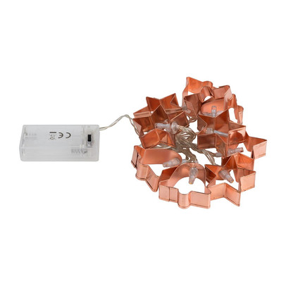 Verlichting met metaal deco – 10 lampjes