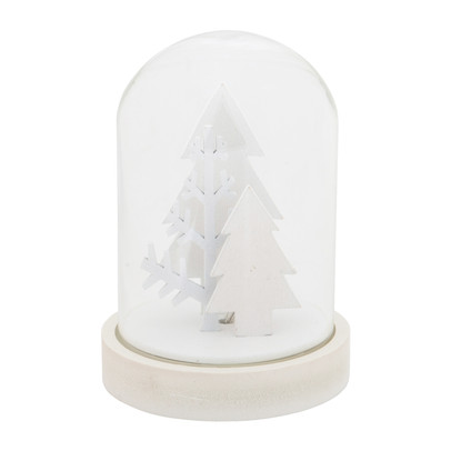 Stolp verlichting boom – 9x9x12 cm – wit