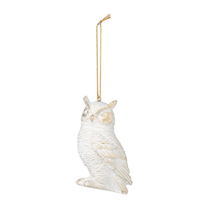 Uil – wit – 4.5x4x8 cm