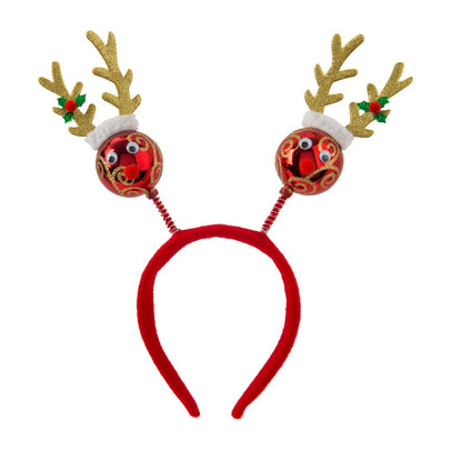 Tiara kerst – kerstbal rendier