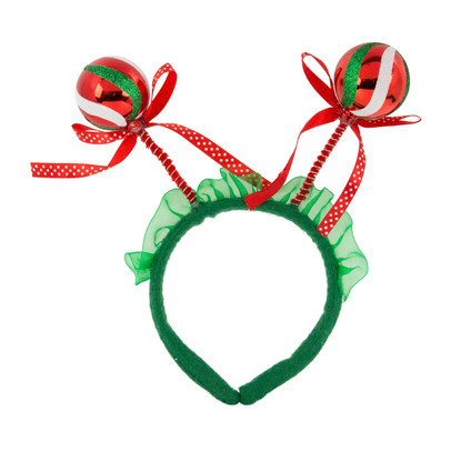 Tiara met grote kerstballen