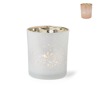 Waxinelichthouder glas – ø7×8 cm – diverse varianten