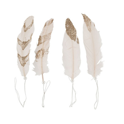 Veren – goud/wit – set van 4