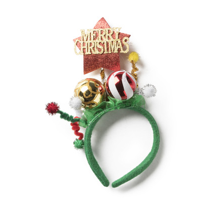 Tiara merry christmas – rood/groen