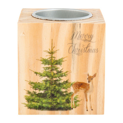 Theelicht hout print – S