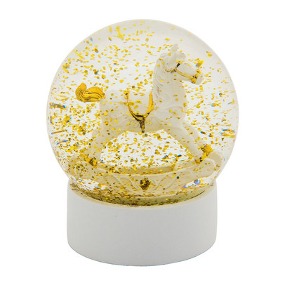 Sneeuwbol – hobbelpaard – 10×11 cm