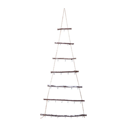 Xmas houten decoratieladder – 49,5×1,5×120 cm