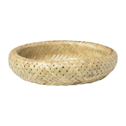Bamboe mandje rond – ø30×7 cm