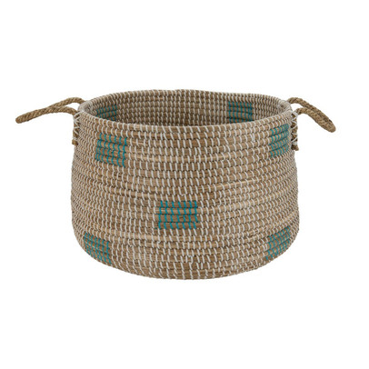 Wasmand Cobra – 44×30 cm – wit/blauw