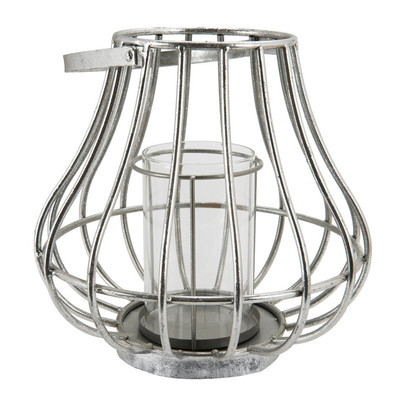 Lantaarn – zilver – 29×28 cm
