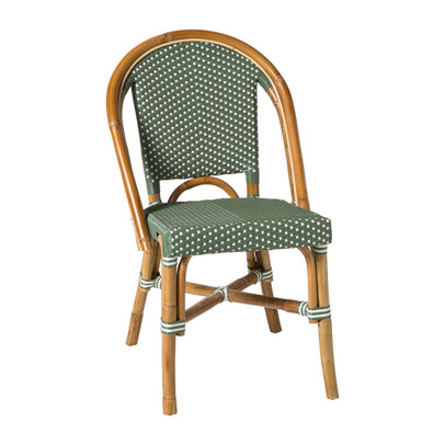 Bistrostoel Paris – groen/wit – 87x57x48 cm