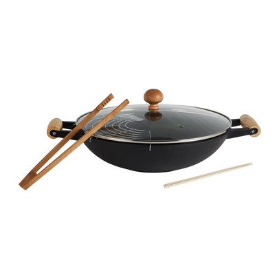 Wokset gietijzer – 47x39x12.5 cm