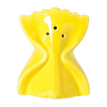 Zoutvaatje pasta farfelle – geel – 8×6.5×4.5 cm