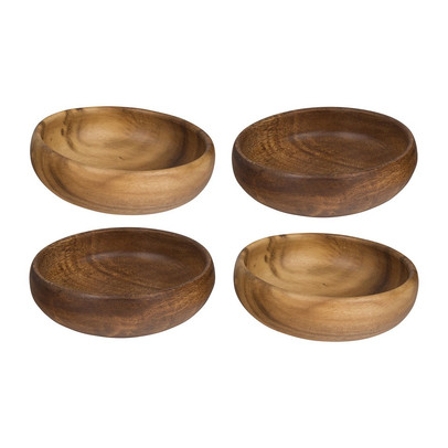 Acacia sausschaaltje – 10 cm – set van 4