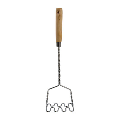 Aardappelstamper – 36 cm – zilverkleurig