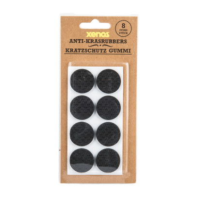 Anti-krasrubbers -zwart – set van 8