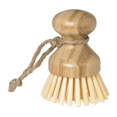 Afwasborstel bamboe – naturel – 9.5×7.5 cm