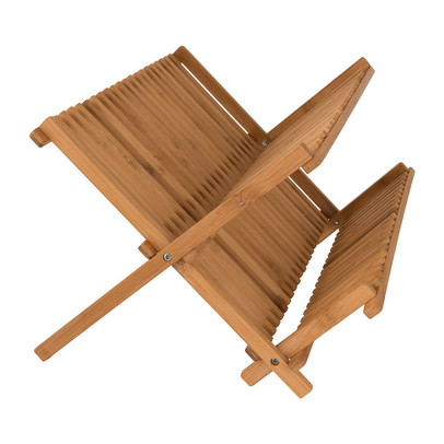Afdruiprek bamboe – bruin – 35x42x14 cm